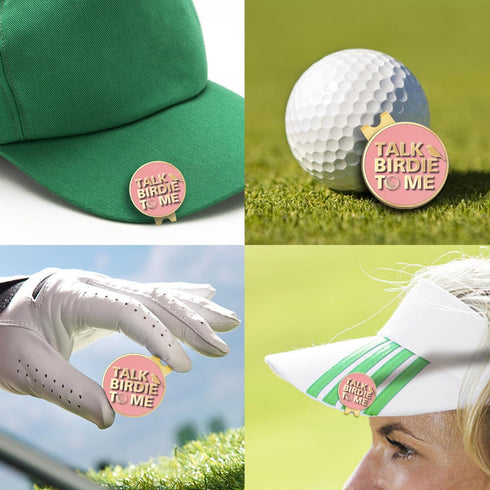 Talk Birdie to Me Golf Ball Marker with Magnetic Hat Clip, Funny Golf Gift for Men Woman...