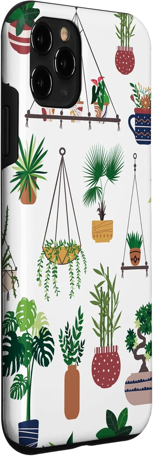 iPhone 11 Pro Indoor and Outdoor Plant Illustrations | Boho Nature Art Case...