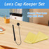 Lens Cap Tether Blackand Microfiber Cleaning Cloth Lens Cap Center Pinch with Lens Cap Leash Holder Prevent Lens Cap Loss SLR Camera Compatible wi...