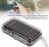 Waterproof Survival Storage Box Plastic Shockproof Box with Shock Absorption Liner Transparent Outdoor Dry Airtight Case for Camping Hiking(Transp...