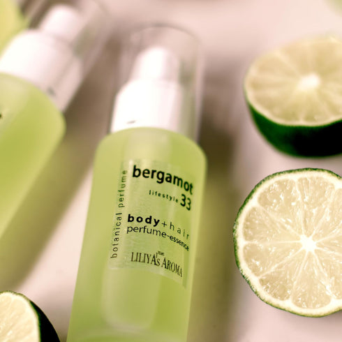 Liliya's Aroma Bergamot 33 Essence Perfume, Calabrian Bergamot, Pink Grapefruit & Vetiver Essential Oils, Gourmand Scent 1.8 Fl Oz...