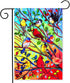 Tree Birds Garden Flags 12x18 Double Sided Decorative Yard Flags for Outside...