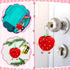 XunYee 24 Pcs Cute Strawberry Fruit Keychains Plush Pendant Red Plush Stuffed Kawaii Charm Goodie Bag for Strawberry Party Favor...