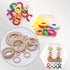 NNHOM 70 Pieces Wooden Rings for Macrame,Wood Rings for Crafts,7 Sizes Macrame Rings Wood Circles for DIY Craft, Ring Pendant and Connectors Jewel...