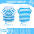 2 Pieces Dog Shirts for Small Dogs Boy Girl Stripe Dog Clothes Spring Summer Chihuahua Yorkie Clothes Soft Pet T-Shirt Extra Small Dog Clothes Pup...
