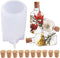 Lamp Shade Resin Mold with 10PCS Wooden Stoppers Creative Bottle Shape Silicone Molds for Epoxy Resin Casting Candle Soap Making Flower Specimen H...