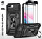 LMDAMZ Heavy Duty Case for Apple iPhone 7 Plus/8 Plus, Military Grade Dual Layer Hybrid Cushioning Rubber Bumper Protector with Slide Camera Prote...
