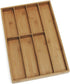 Lipper International 8877 Bamboo Wood Flatware Organizer with 7 Compartments, 12" x 17-1/2" x 1-3/4"...
