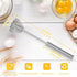 OOKUU Stainless Steel Egg Whisk, Whizzy Whisk, Semi Automatic Whisk Blender for Home - Versatile Tool for Egg Beater, Hand Push Whisk Blender, for...