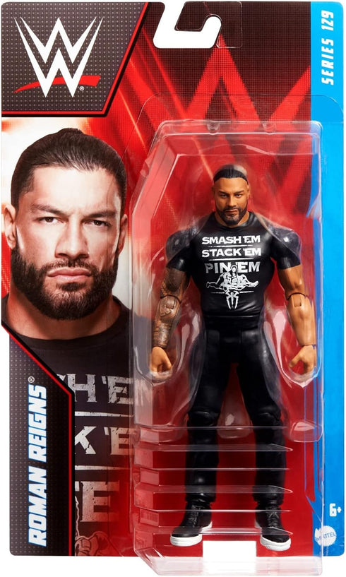 WWE Basic Roman Reigns Action Figure, Posable 6-inch Collectible for Ages 6 Years Old & Up...