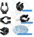 12 PCS Pool Cue Holder Clamps(Include Screws), Billiards Snooker Cue Locating Clip Holder Regular Fishing Rod Storage Clips Black for Pool Cue Rac...
