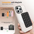 Magnetic Suction Cup Phone Mount, Hands-Free Silicone Phone Grip Holder Compatible with iPhone MagSafe Phone Case, Mirror Shower Phone Stand for i...