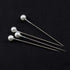 Quilting Supplies Boutonniere Pin 100pcs Pearl Head Metal White Round Bead Head Stick DIY Handmade Craft Supplies for Women Ladies Pin Wedding Dec...