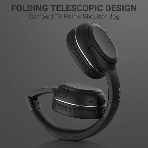 LORELEI B-C5 Wireless Headphones Bluetooth On-Ear Headset Bulit in microphone, 30H Playtime,BT 5.3 Lightweght Foldable Headphones for Tablet/Ipad/...
