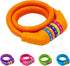 Bike Lock Cable - 4 Feet Resettable Cable Lock - Self Coiling 5 Digit Combination Bicycle Lock (Orange)...