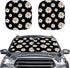 Fashion Daisy Windshield Sun Shade, Flower Designs Auto Car Truck SUV Vehicle Universal-fit Front Windshield Sunshade Pack of 2 Car Front Sun Viso...