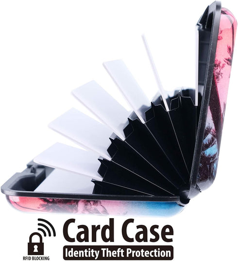 PRODUCTS Credit Card Holder Small Credit Card Wallet Slim RFID Metal Card Holder Wallet Business Card Case ID Case for Women Men...
