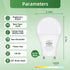 GU24 LED Light Bulb, 9W(60W Equivalent), 5000K Daylight, A19 Shape GU24 LED Bulb, 800 Lumens 2 Prong Light Bulbs, CRI 85+, Non-Dimmable ETL Listed...