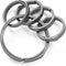 TISUR Titanium Key Rings for Keychain, Side-Pushing key chain rings Split keyring heavy duty Keychain Rings bulk...