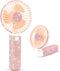 Mudder Crystal Bling Rhinestone Mini Handheld Fan Portable Usb Rechargeable Fan Battery Operated Small Folding Personal Fan for Girls Women Outdoo...