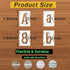 2 Inch Alphabet Letter Stencils, 66 Pcs Reusable Plastic Letter Number Symbol Interlocking Drawing Template Kit for Painting on Wood, Wall, Glass,...