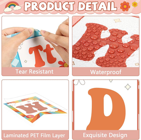 gisgfim Word Wall Classroom Bulletin Board Set Classroom Alphabet Letters for Wall Alphabet Classroom Decoration Supplies for Home Preschool Prima...