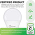 GU24 LED Light Bulb, 3000K Warm White, 9W(100W Equivalent), 800 Lumens, A19 Shape GU24 LED Bulbs, Twist and Lock GU24 Pin Base with Two Prongs, No...