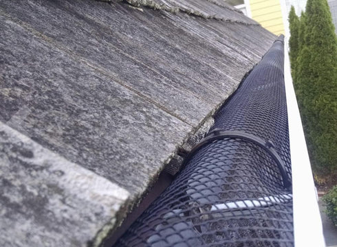 Rocky Mountain Goods 6” Gutter Guard Mesh - 20 Foot Leaf Guard Protects from Branches, Leaves, Debris - Easy Cut with Scissors to Custom Lengths -...