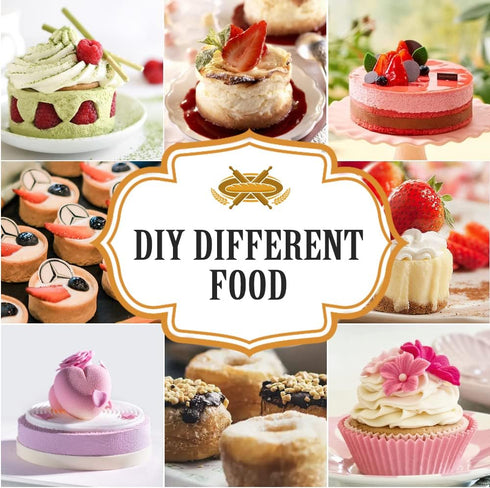 La chat 4 PCS Candy Molds, Silicone Oreo Cookie Chocolate molds for Candy, Cookies, Oreos, mini Soap, Cupcake, Pudding, Jello, Muffin, Non-Stick C...