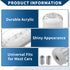 Shift Knob W/ 2 Adapter/Front Gear Shifter Knob for Automatic Manual Vehicles/Faux Crystal Acrylic 10cm / 1 Set Clear...