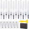 26 Pcs Touch Up Paint Pen Refillable Wall Repair Kit Fillable Paint Brush Pens for Interior Paint Touch Ups to Drywall, Cabinets Store Furniture H...