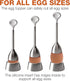 Eparé Egg Cracker Tool - Egg Cups for Soft Boiled Eggs with Spoon - Egg Holder for Boiled Eggs - Soft Boiled Egg Cutter...