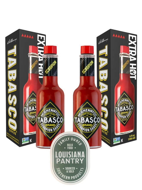 Tabasco 2 Pack Hot Sauce 5 oz Bottle Bundled by Louisiana Pantry (Scorpion)...