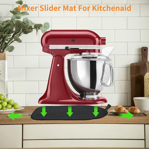 Sliding Mat for Kitchenaid Mixer, Mixer Mover Slider Mat Pad Compatible with Kitchenaid 4.5-5 Qt Tilt-Head Stand Mixer, Kitchen Appliance Slider M...