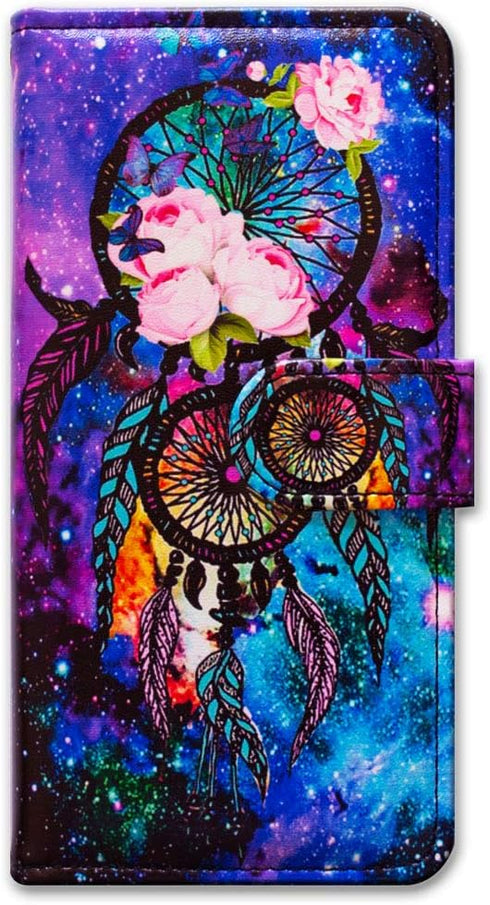 Case for Samsung Galaxy A02s, Dream Catcher Galaxy Sky Leather Flip Phone Case Wallet Cover with Card Slot Holder Kickstand for Samsung Galaxy A02...