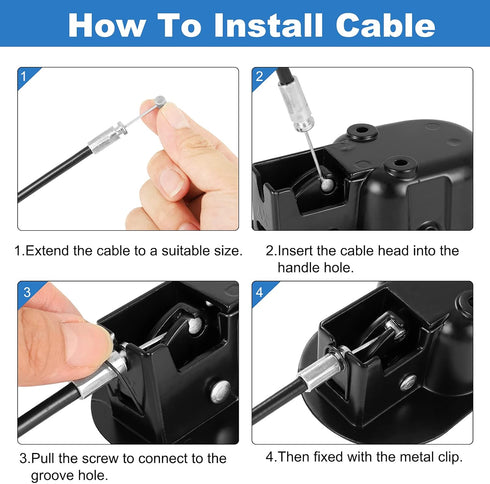 Nonley Heavy-Duty Metal Recliner Handle Replacement Parts with Cable, Recliner Pull Handle Release Fits Most Major Recliner Couch Sofa Chair...