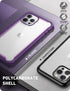 i-Blason Ares Case for iPhone 12 Pro Max 6.7 inch (2020 Release), Dual Layer Rugged Clear Bumper Case with Built-in Screen Protector (Purple)...