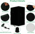2 PCS Outdoor Speaker Cover, Wall Mounted Speaker Cover Weatherproof Waterproof UV Resistant and Dustproof 600D Oxford Cloth, Black(H 10" x W 6X D...