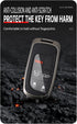 ontto Car Key Fob Cover Fit for Jeep Grand Cherokee Key Remote Metal Frame and Leather Key Shell Full Protector Fit for Dodge Challenger Charger D...