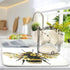 Bee Flower Cute Dish Drying Mat Countertop Protector Kitchen Decor 16" × 18"...