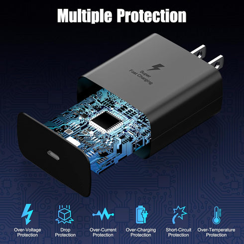 45W Samsung Super Fast Charger USB C for Samsung Galaxy S23 S22 S21 S20 Note 20 Note 10 S7 S8 Phone,Samsung Galaxy Tab Wall Charger......