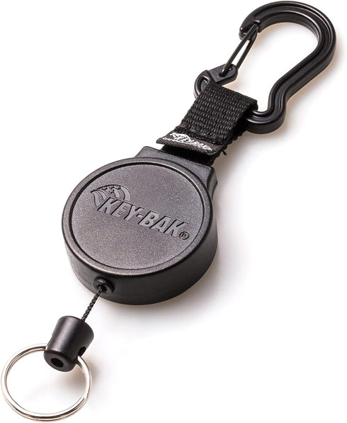 KEY-BAK MID6 Retractable Carabiner Keychain with 36" Retractable Cord, 6 oz. Retraction...