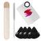 Etercycle 7-in-1 Makeup Spatula Korean and Powder Puff Set - Professional Cosmetic Palette with Triangle Puff for Eye Shadow, Eyelashes, Body Loos...