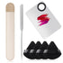 Etercycle 7-in-1 Makeup Spatula Korean and Powder Puff Set - Professional Cosmetic Palette with Triangle Puff for Eye Shadow, Eyelashes, Body Loos...
