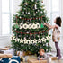 OurWarm 40PCS Wooden Christmas Ornaments Unfinished Wood Slices with Holes, Christmas Crafts DIY Centerpieces Wooden Ornaments to Paint Hanging De...