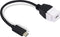 GELRHONR USB C Keystone Jack Cable, USB 3.1 Type C Male to Female Panel Mount Insert Adapter, 0.2M, White, Compatible with USB Type-C & Standard 2...