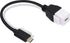 GELRHONR USB C Keystone Jack Cable, USB 3.1 Type C Male to Female Panel Mount Insert Adapter, 0.2M, White, Compatible with USB Type-C & Standard 2...