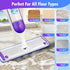 8-Pack Reusable Microfiber Mop Pads for Swiffer PowerMop,Power Mop Pads Refills - includes 4 Microfiber Cleaning Pad, 4 Microfiber Deep Cleaning P...