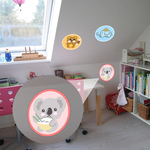 20 Pack Zoo Animal Carpet Spots Markers Sticker Classroom Floor Dots Label 4 Inch-Teacher Supplies Carpet Circles for Elementary School Kindergart...
