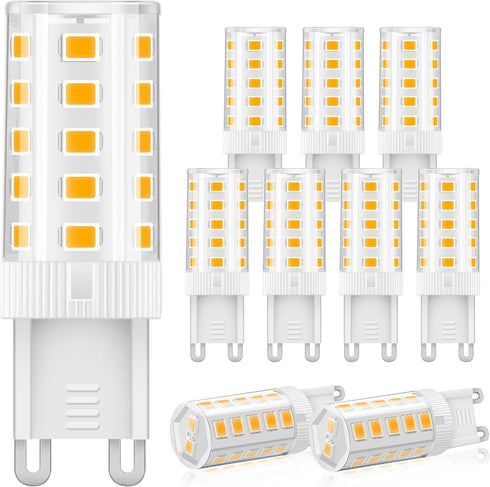 G9 LED Bulb Warm White 3W, 3000K Non-Dimmable, 30 Watt T4 G9 Halogen Equivalent, 120V No-Flicker, Chandelier Lighting 400LM...